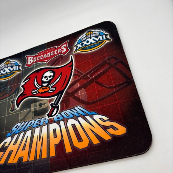 NFL Tampa Bay Buccaneers Super Bowl XXXVII Champions Logo Computer Mouse Pad - Picture 3 of 7
